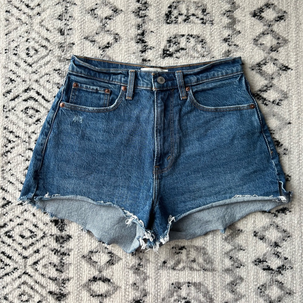 Abercrombie Curve Love denim shorts